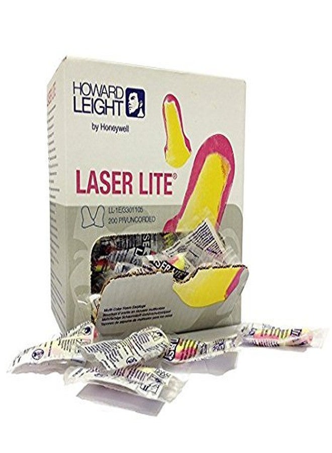 Howard Leight 25 Pairs Howard Leight LL-1 Laser Lite Uncorded Ear Plugs in Polybag NRR 32 - Individually packed in Pairs in sealed plastic bag - Image 2
